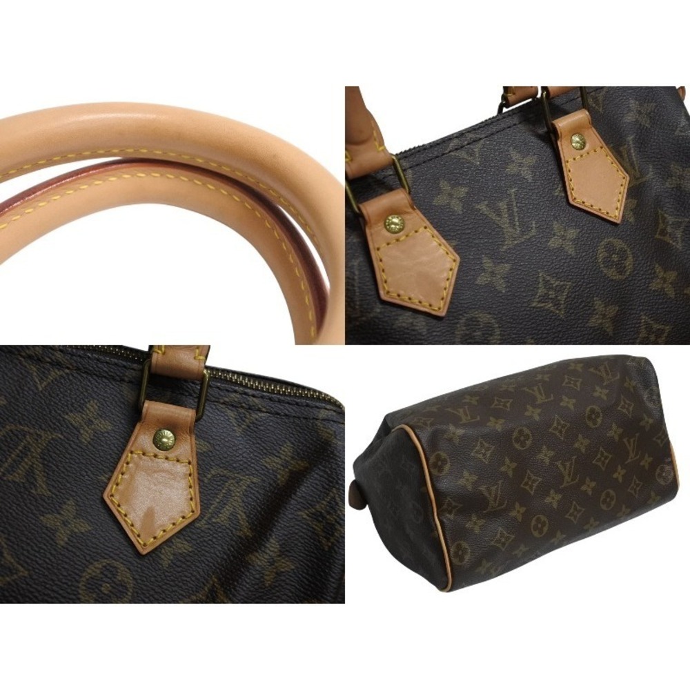 LOUIS VUITTON Speedy Handbag Monogram Leather Brown - Picture 6 of 9